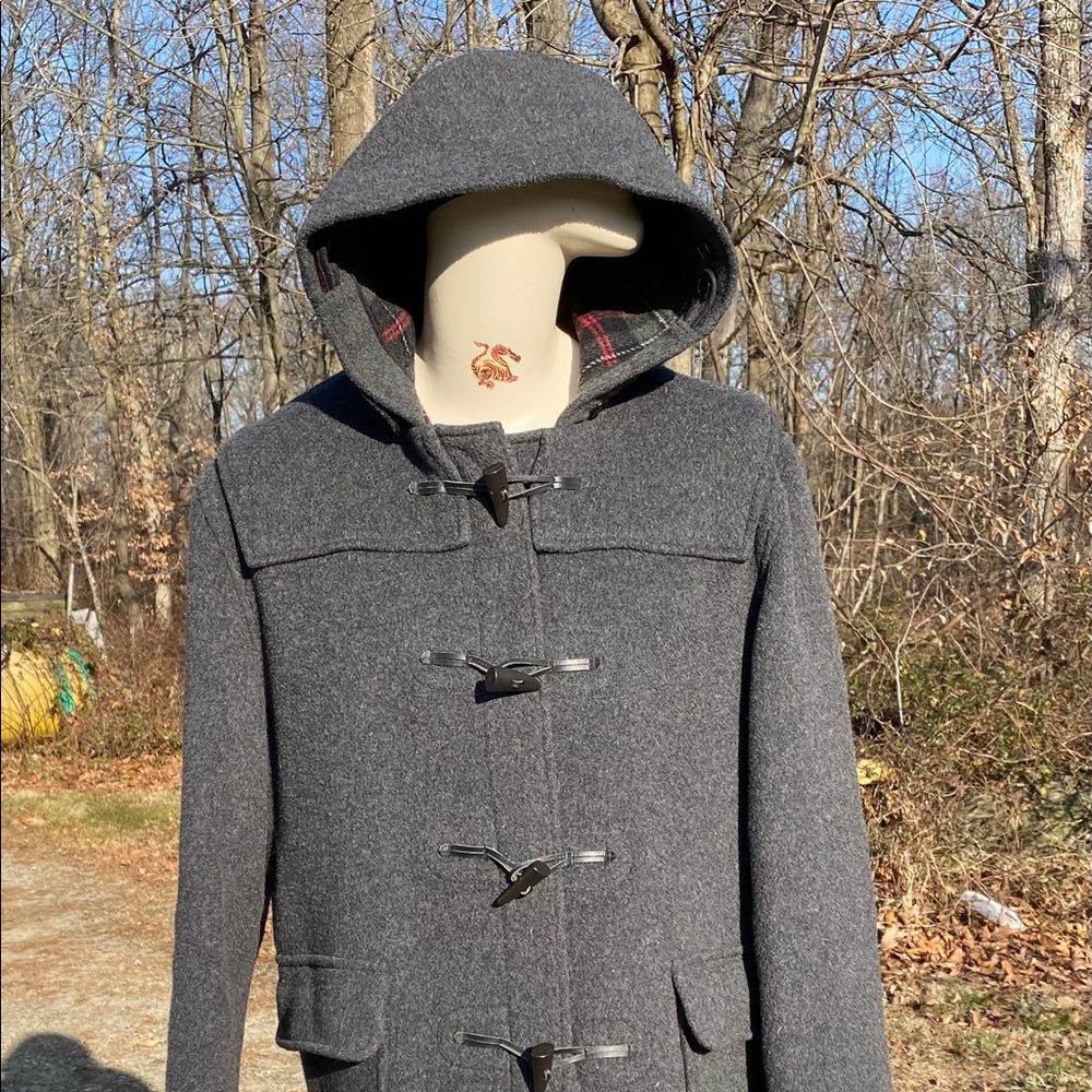 Mens XL Gloverall Duffle coat in a medium gray.
